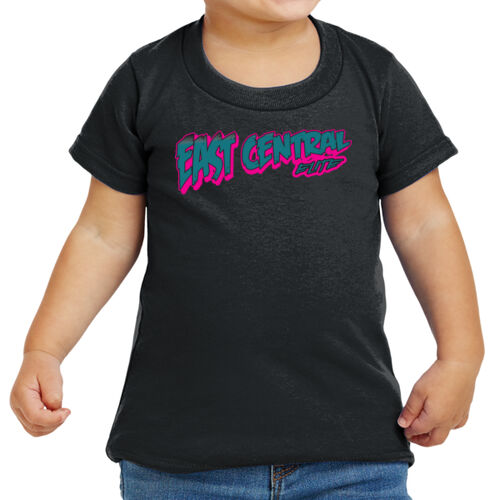 East Central Elite Softball - Black & Teal on a Gildan - Heavy Cotton Toddler T Shirt Thumbnail