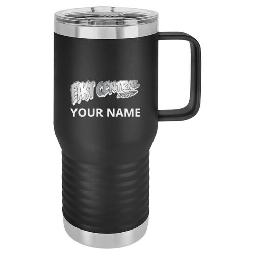 East Central Elite Softball Logo Engraved on a Polar Camel - 20 oz.Travel Mug Vacuum Insulated with Slider Lid Thumbnail